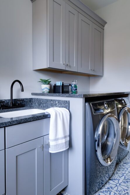 Photo of the laundry room which was part of the home design project