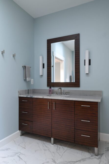 Photo of the bathroom which was part of the home design project