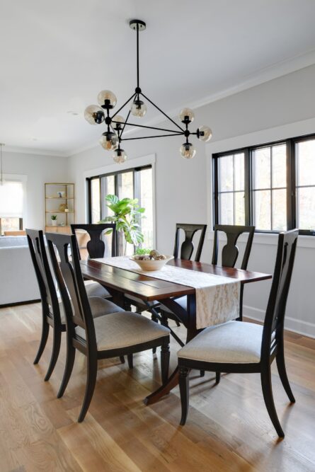 Photo of the dining room which was part of the home design project