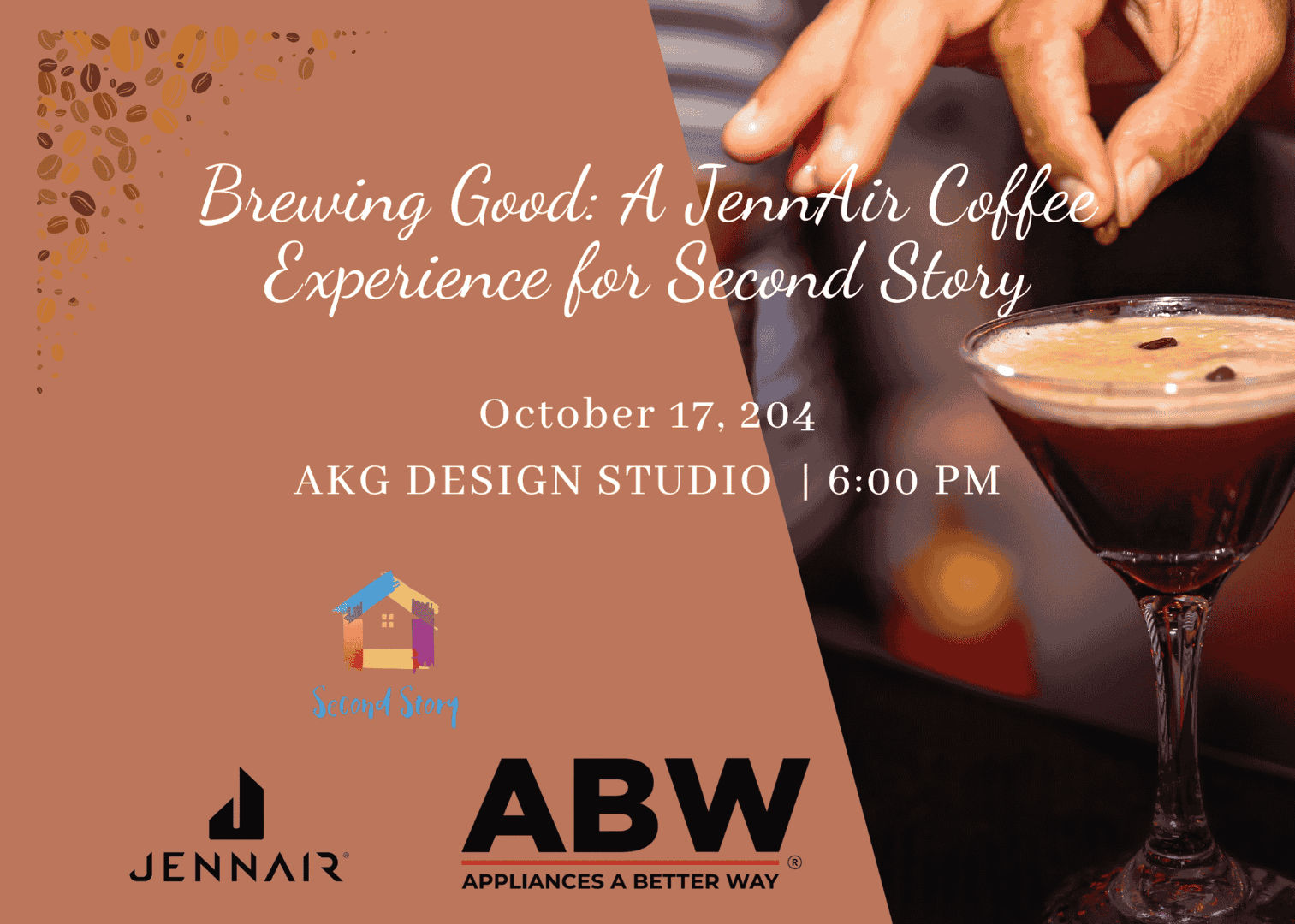 Event Program Coffee Design Brewing Good: A JennAir Coffee Experience for Second Story - AKG Design ...